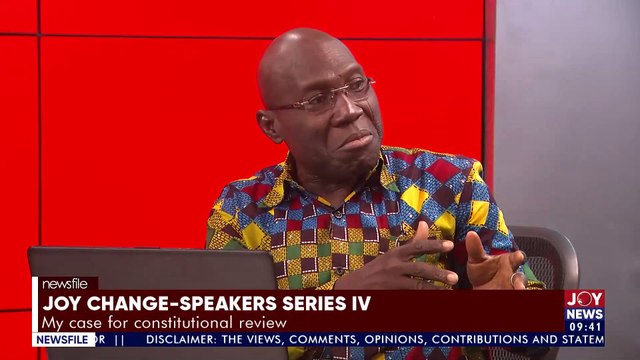 Joy Change-Speakers Series IV || Hon. Inusah Fuseini present his case for constitutional review stating Article 71 must be deleted || - JoyNews