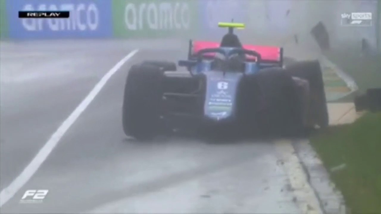 F2 2023 Melbourne Qualifying Chaos Martins Bearman Big Crashes