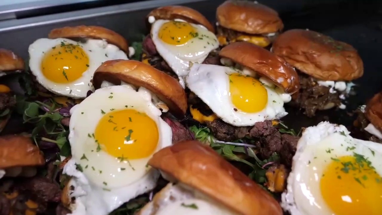 Unique homemade burgers  Japanese chicken burger & steak cheeseburger  Korean street food