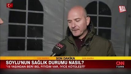 Süleyman Soylu: 15 yaşından beri bel fıtığım var