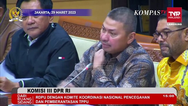 Momen Anggota Komisi III Mulfachri Pertanyakan Ketidakhadiran Menkeu Sri Mulyani