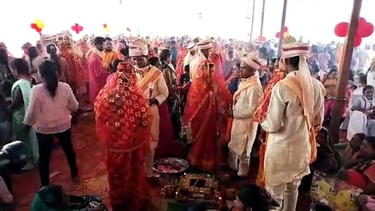 कोरबा और कटघोरा के सामूहिक विवाह में 125 जोड़े एक-दूजे के हुए, थामा दामन
