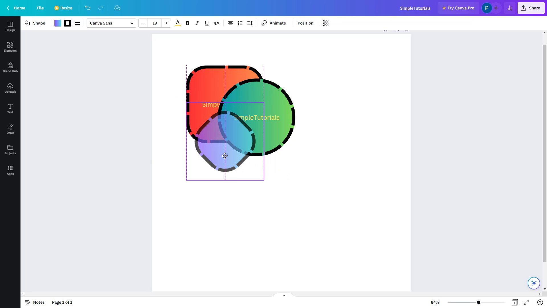 Canva Course Section 22 Layer Transparency
