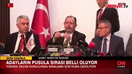 Cumhurbaşkanı seçiminde adayların pusula sırası belli oldu
