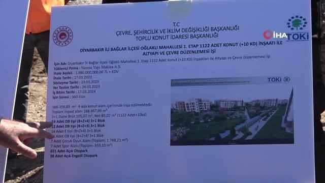 Adalet Bakanı Bozdağ, TOKİ konutlarının başladığı alanda incelemelerde bulundu