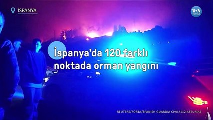 İspanya’da 120 Farklı Noktada Orman Yangını