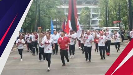 Intip Kemeriahan Pawai Obor SEA Games 2023 Kamboja di GBK