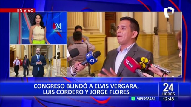 Congreso: Parlamentarios opinan tras blindaje a Elvis Vergara, Jorge Flores y Luis Cordero