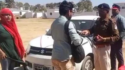 सीधी: नियमों का पालन नही करने वालों पर पुलिस ने की कार्यवाही