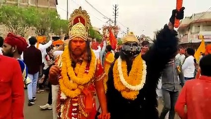 शहर हुआ राममय : पांच हजार से अधिक लोग और डेढ़ किलोमीटर लंबा चल रहा था चल समारोह