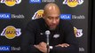 Coach Darvin Ham after the Los Angeles Lakers win against Minnesota Timberwolves