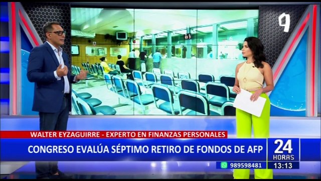 Experto en finanzas, Walter Eizaguirre evalúa riesgos ante posible séptimo retiro de las AFP