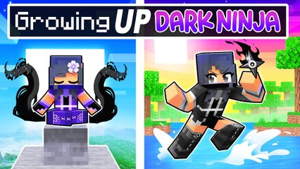 GROWING UP as a DARK NINJA in Minecraft!