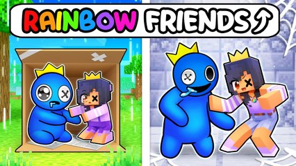 GROWING UP as RAINBOW FRIENDS In Minecraft!