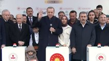 Cumhurbaşkanı Recep Tayyip Erdoğan, Elazığ'da açıklamalarda bulundu