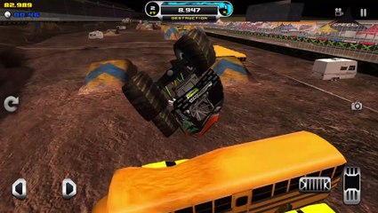 Monster Truck Destruction Gameplay Perform Back Flip PC HD 1080px