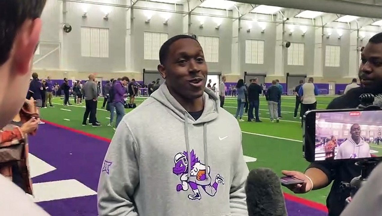 WATCH! Emari Demercado at TCU Pro Day video Dailymotion