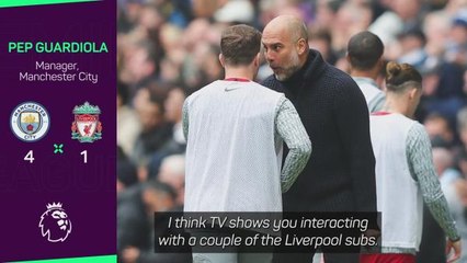 Guardiola accused of 'showing lack of respect' during Liverpool win