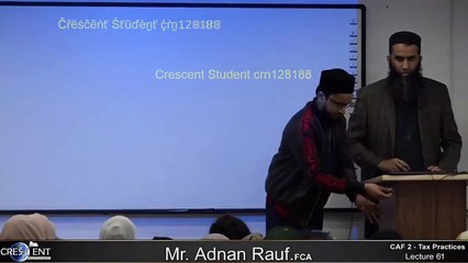 CAF-2 || Lecture 61 || Tax | sir Adnan Rauf | 2023