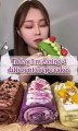 Crepe cake eating mukbang video | cake eating asmr