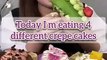 Crepe cake eating mukbang video | cake eating asmr
