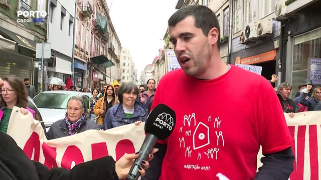 Milhares de pessoas na manifestação pela habitação no Porto