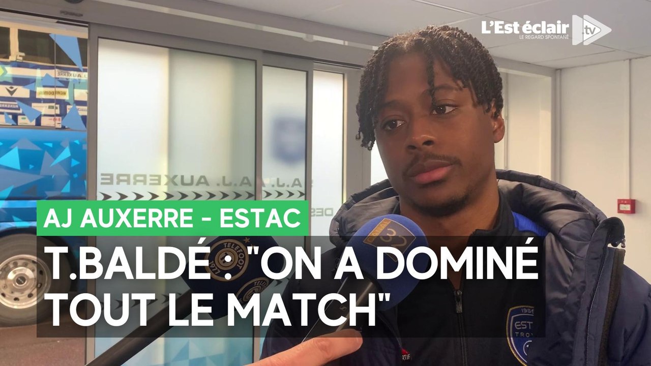Les réactions de T.Baldé & Odobert après la défaite de l'ESTAC contre l'AJ Auxerre