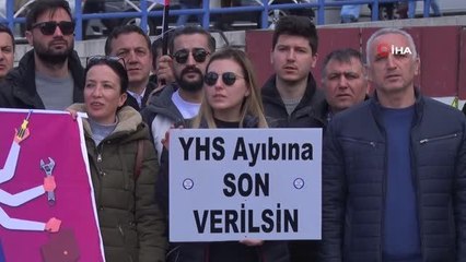 Başkent'te kamuda yardımcı hizmetler sınıfı kaldırılsın eylemi