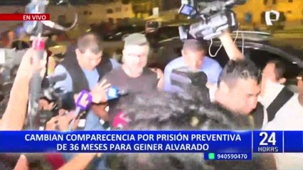 Geiner Alvarado: Detienen a exministro tras orden de prisión preventiva