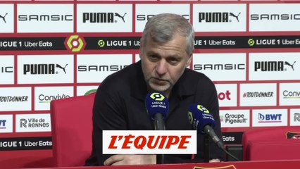 Genesio : « On a eu du mal dans l'impact » - Foot - L1 - Rennes