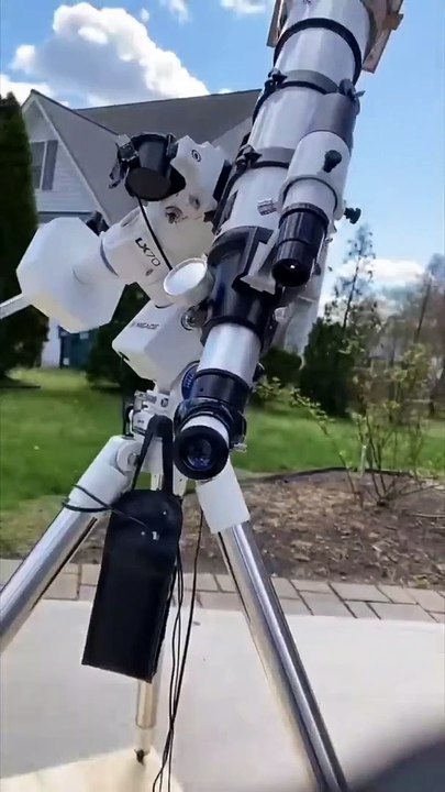 The Sun through a beginner’s telescope  #sun #telescope #shorts