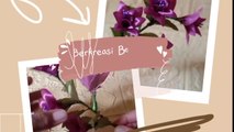 Cara membuat bunga pita satin mudah (satin ribbon flower easy tutorial)