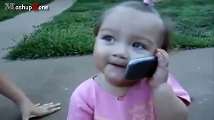 Cute Funny Babies Talking On The Phone Compilation 2016