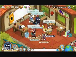animal jam-my friend fighting the teacher at school!