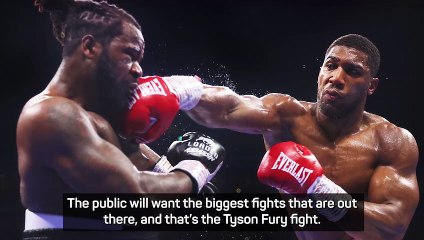 Joshua sets sights on 'pot of gold' Fury fight
