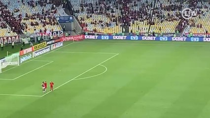 Gabigol faz treino após o jogo