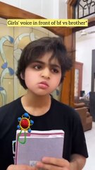 Girls with bf vs brother|Raj Grover| #shorts