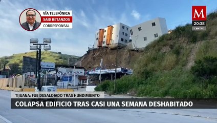 En Tijuana, colapsa edificio tras seis días deshabitado