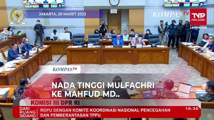 Momen Nada Tinggi Anggota Komisi III Mulfachri Kritisi Tanggapan Mahfud MD
