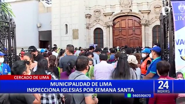 Seguridad en Semana Santa: MML volverá a inspeccionar iglesias este lunes