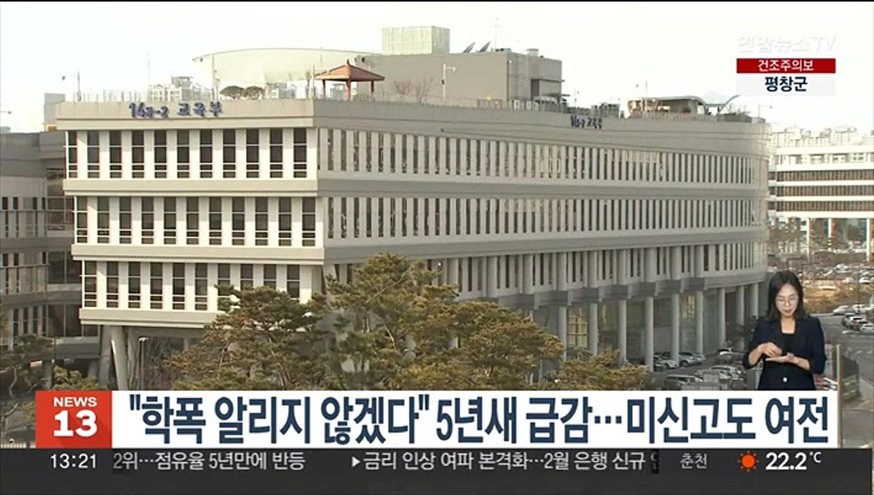 "학폭 알리지 않겠다" 5년새 급감…미신고도 여전
