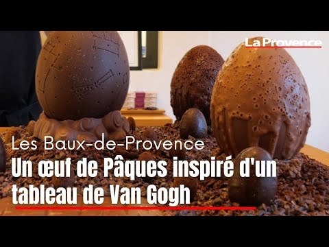 Aux Baux-de-Provence, un œuf de Pâques inspiré d'un tableau de Van Gogh