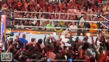 The Usos lose tag team titles to Sami Zayn & Kevin Owens + After Wrestlemania Celebration!!!