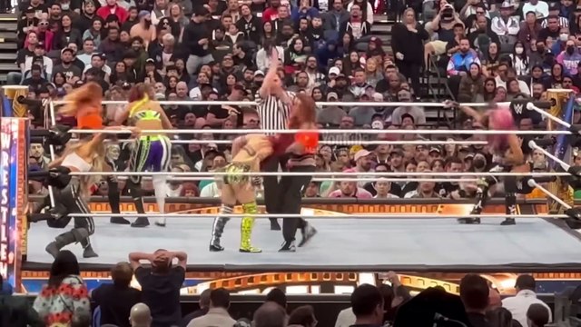 Trish Stratus, Lita and Becky Lynch defeat Damage Ctrl at Wrestlemania 39