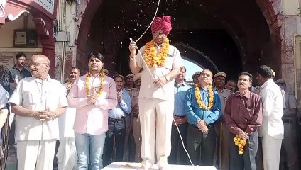 भगवान महावीर के वार्षिक मेले का ध्वजारोहण के साथ हुआ आगाज