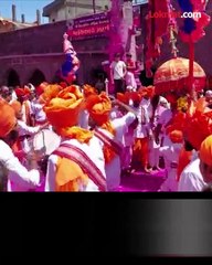 बेळगावहून आली जोतिबा डोंगरावर सासनकाठी