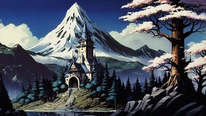 Hobbit as 90s anime film created by AI