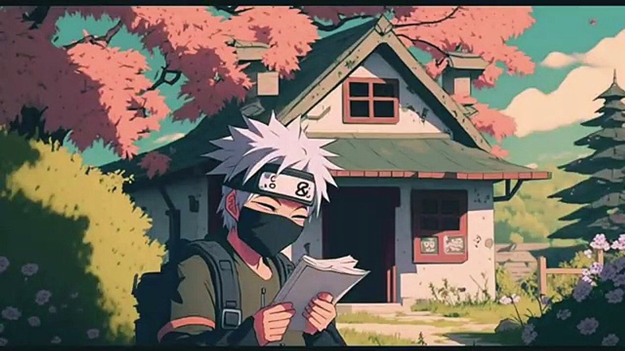 Naruto as a studio Ghibli anime created by AI