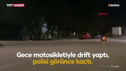 Drift yaparken yakalanan ehliyetsiz sürücüye 32 bin TL ceza