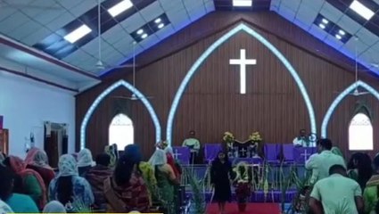 नरसिंहपुर: ईसाई समुदाय के लोगों ने रैली निकालकर मनाया खजूर दिवस